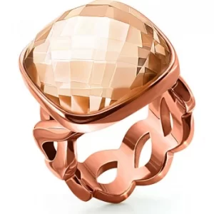 Image of Ladies Folli Follie PVD rose plating Apeiron Ring Size P