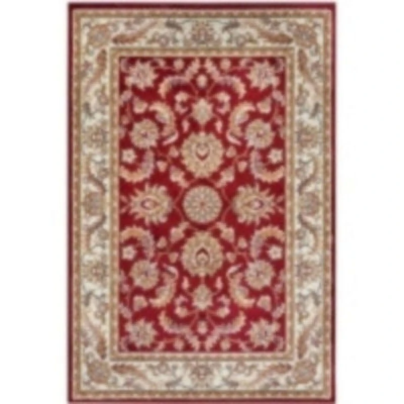 Image of THE RUGS Reni Luxor Oriental Vintage Short Pile Living Room Rug Runner in Red Size: 80cm x 120cm Red Unisex 80cm x 120 cm