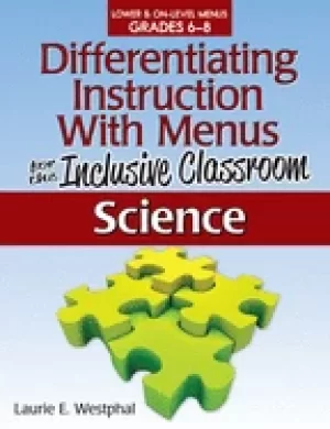 Image of differentiating instruction with menus for the inclusive classroom science