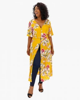Image of Lovedrobe Printed Longline Blouse