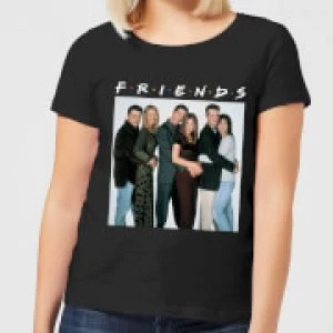 Image of Friends Group Shot Womens T-Shirt - Black