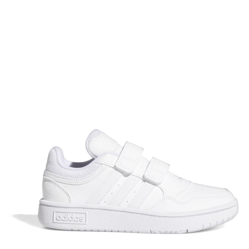 Image of adidas Hoops Lifestyle Basketball Hook-and-Loop Shoes - White White C12
