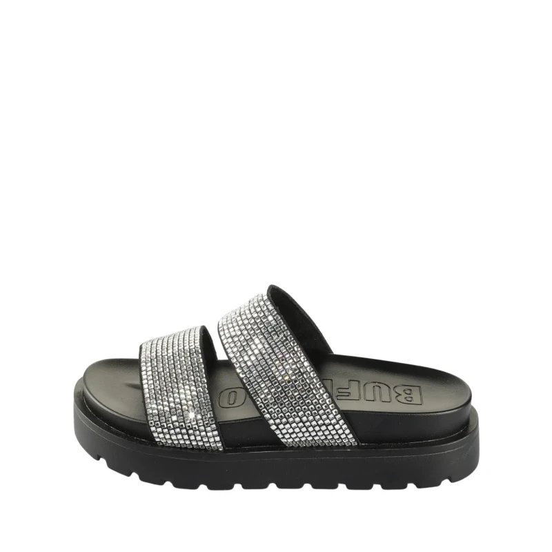 Image of Buffalo Womens sandals Buffalo Raya Tss Spark - Vegan Textile Noir Female 37