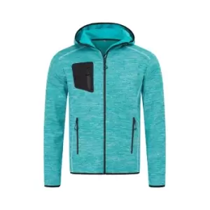 Image of Stedman Mens Hero Recycled Fleece Jacket (XL) (Turquoise)