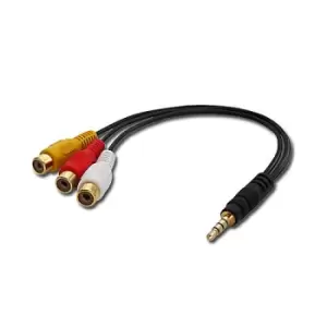Image of Lindy AudioVideo Adapter 3,5-3xRCA