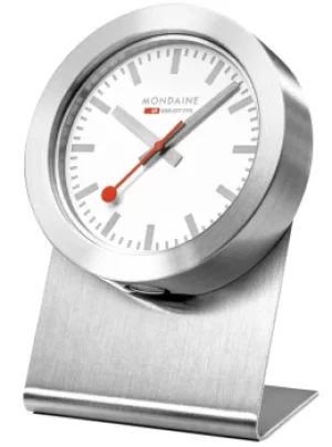 Image of Mondaine Clock Magnet Silver