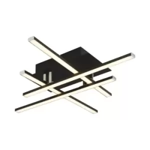 Image of Searchlight matrix - Integrated LED Flush Fitting 4 Light Black