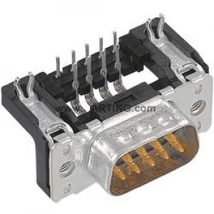 Image of D SUB pin strip 90 Number of pins 37 Soldering Harting