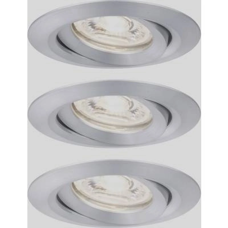Image of Paulmann Paulmann 92975 EBL Nova mini Plus Coin LED recessed light 3 Piece set 4.20 W Aluminium 92975