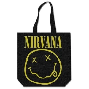 image of Nirvana - Smiley Cotton Tote Bag