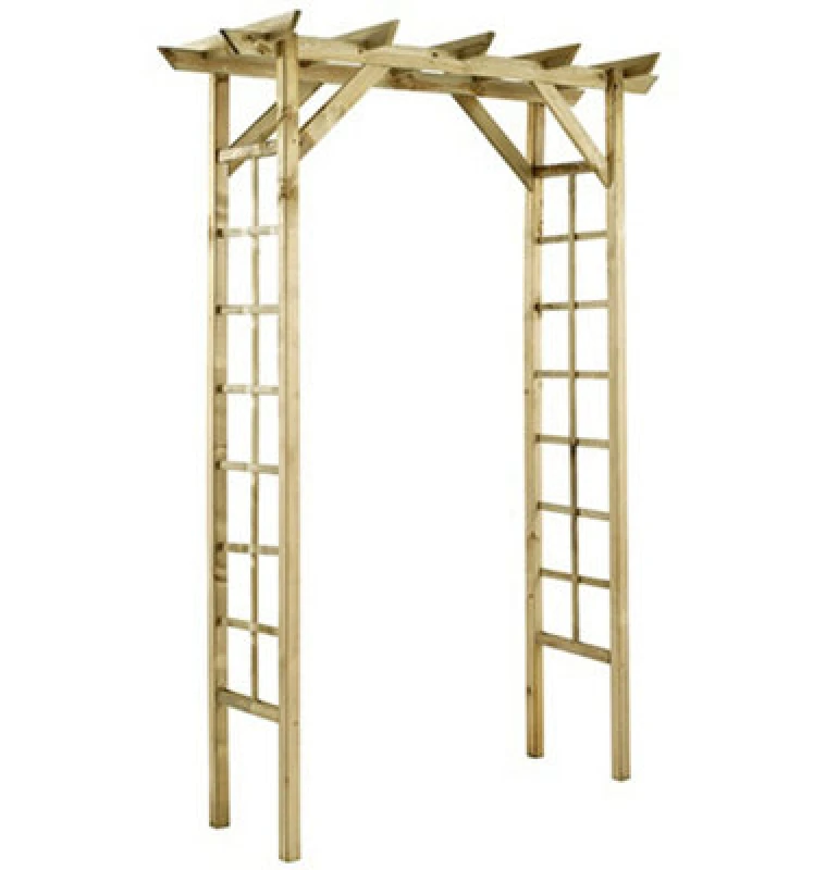 Image of Cerland Passiflore Flat Wooden Garden Arch