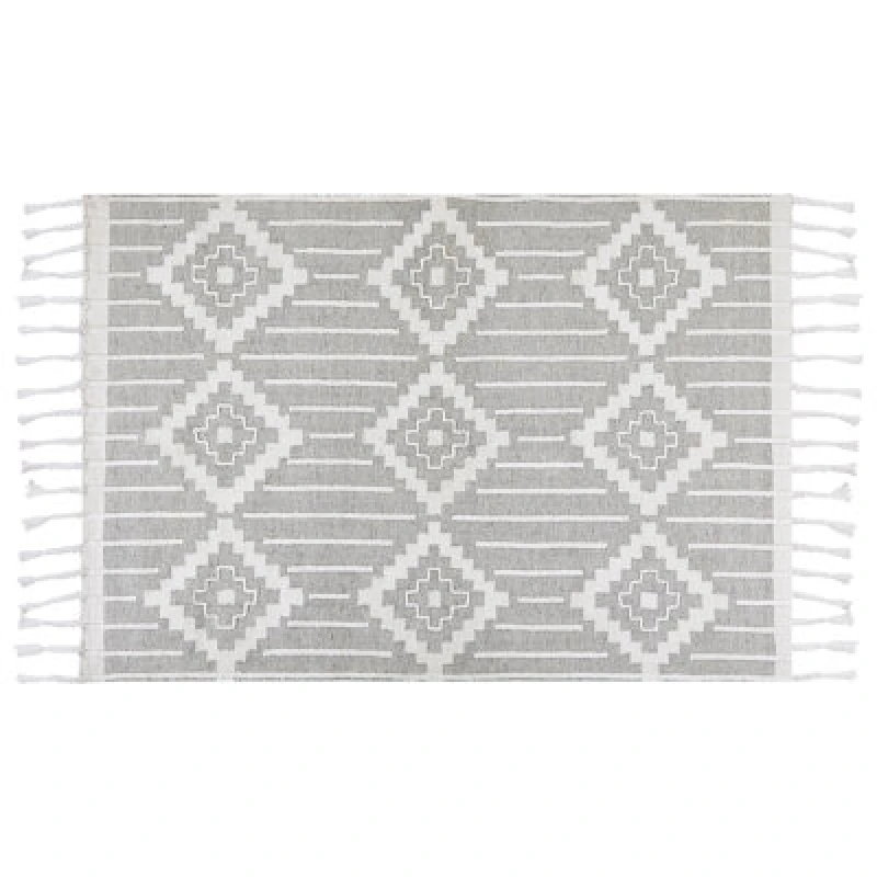 Image of Beliani Outdoor Rug Tabiat Grey 160 X 230 Cm