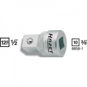 Image of Hazet 8858-1 Bit adapter Drive (screwdriver) 3/8 (10 mm) Downforce 1/2 (12.5 mm) 36mm