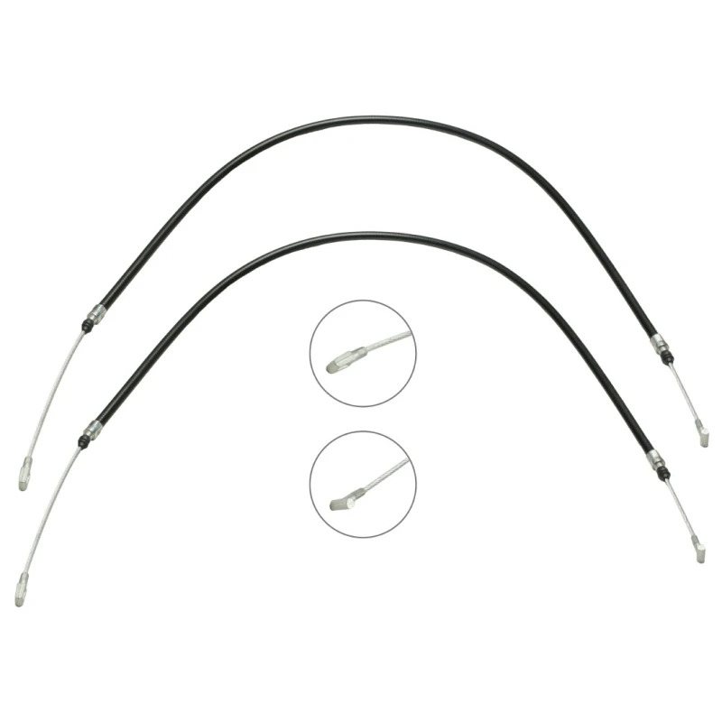 Image of RIDEX 124C1213 Brake Cable Right Rear, 1318/960mm Cable,parking brake (124)