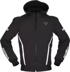 Image of Modeka Clarke Sport Motorcycle Jacket, black-white, Size XL, black-white, Size XL
