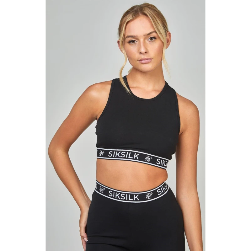 Image of SikSilk Essential Tape Bralette - Black 8