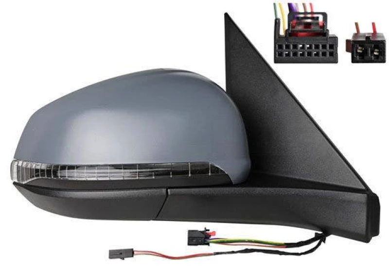 Image of ALKAR 9242766 Wing mirror Right, Electric, with Peripheral Lighting, primed Outside Mirror (50)