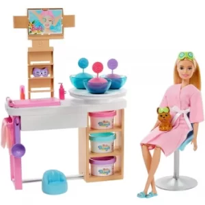 Image of Barbie Face Mask Spa Day Playset