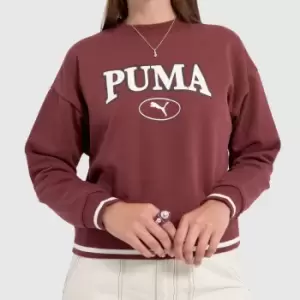 PUMA Squad Sweatshirt In Burgundy