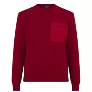 image of PAUL AND SHARK Pocket Knit Jumper - Red