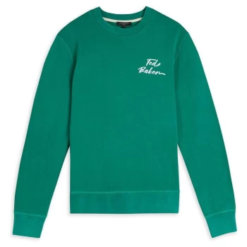 Image of Ted Baker Trophey Logo Sweater - Bright Green