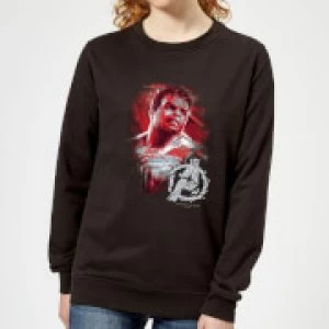 image of Avengers Endgame Hulk Brushed Womens Sweatshirt - Black