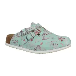 Image of Birkenstock Girls Sandals green Kay Flower field mint