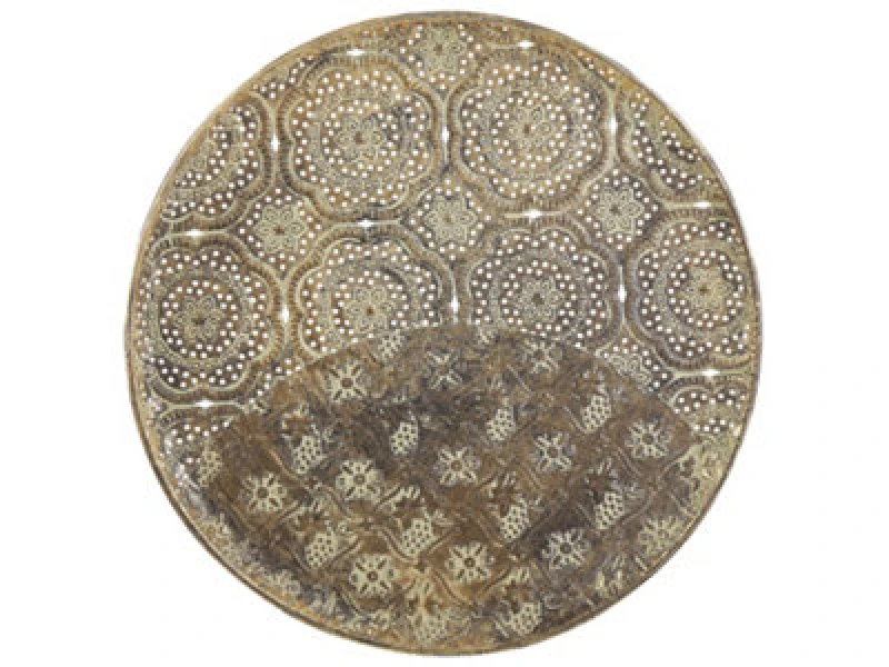 Image of Beliani Decorative Tray Kitnos Metal Gold