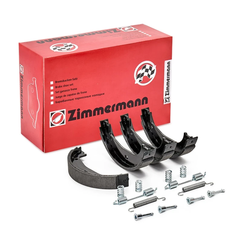 Image of ZIMMERMANN 10990.105.9 Handbrake Shoes Rear Axle, with spring Brake Shoe Set,parking brake (1419)