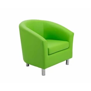 TC Office Lux Tub Armchair with Metal Feet, Lime