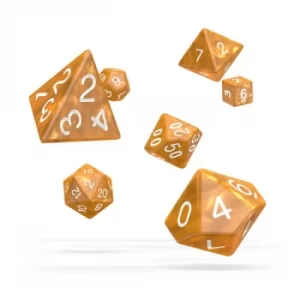 image of Oakie Doakie Dice RPG Set (Marble Orange)