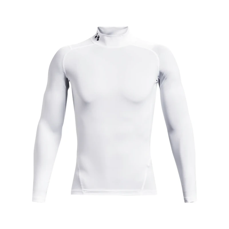 Image of Under Armour Armour HeatGear Mock Long Sleeve Mens - White White M