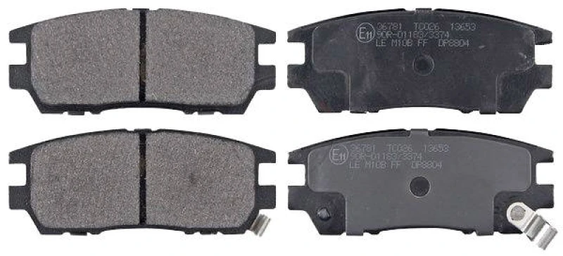 Image of A.B.S. 36781 Brake pad set with acoustic wear warning Brake Pad Set,disc brake (402)