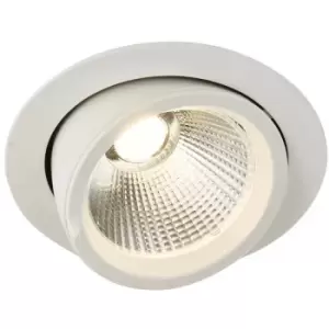 Image of Saxby Axial LED Indoor Recessed Downlight Tilt Matt White Paint 3000K