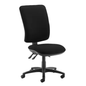 Image of Dams MTO Senza Extra High Back Operator Chair with No Arms - Curacao Blue