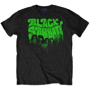 Image of Black Sabbath - Graffiti Unisex Large T-Shirt - Black