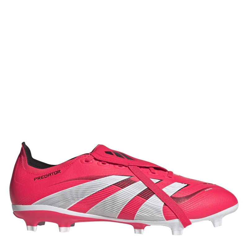 Image of adidas Unisex Kids Pred Large Firm Ground Football Boots Lucid Red/Ftwr unisex 5.5 (38.7)