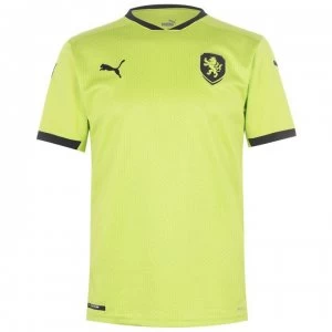 Image of Puma Czech Republic Away Shirt 2020 - Yellow/Blk