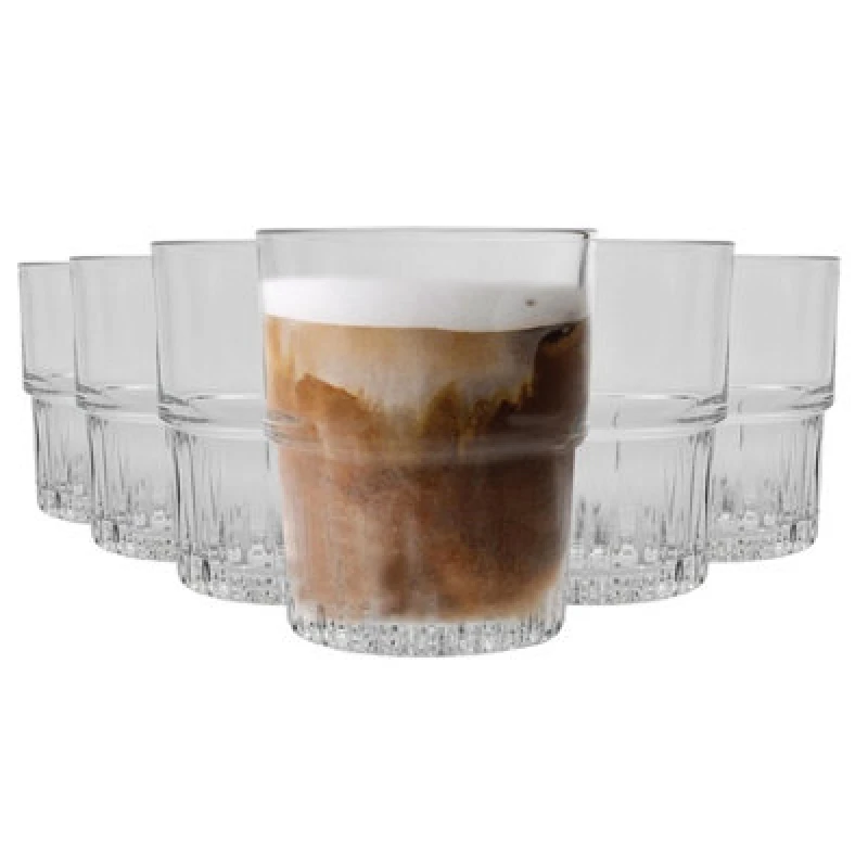 Image of Duralex Empilable Stackable Drinking Glasses - 200ml - Pack of 6 Clear
