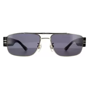 Image of Rectangle Gold and Shiny Black Smoke Grey