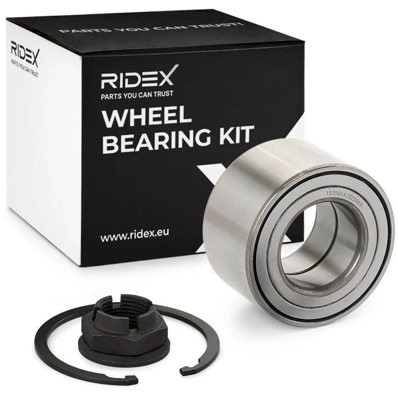 Image of RIDEX 654W0524 Wheel bearing kit Rear Axle both sides Wheel Bearing Kit (654)