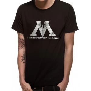 Image of Harry Potter - Ministry Magic Mens Large T-Shirt - Black