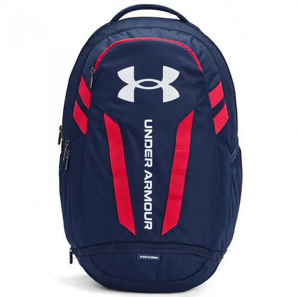 Image of Under Armour Hustle 5.0 Backpack Academy/Red/White - OSFA