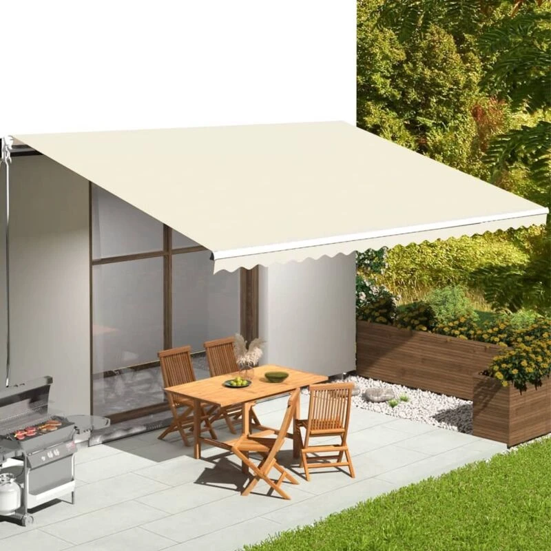 Image of VIDAXL Replacement Fabric for Awning Cream 6x3.5 m Vidaxl 8720286150252