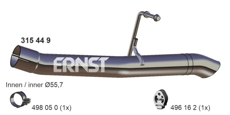 Image of Exhaust Pipe ERNST 315449