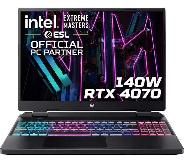 Image of Acer Predator Helios Neo 16" Gaming Laptop - Intel Core i9, RTX 4070, 1TB SSD, Black