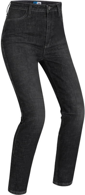 Image of PMJ Sara Ladies Motorcycle Jeans, black, Size 27 for Women