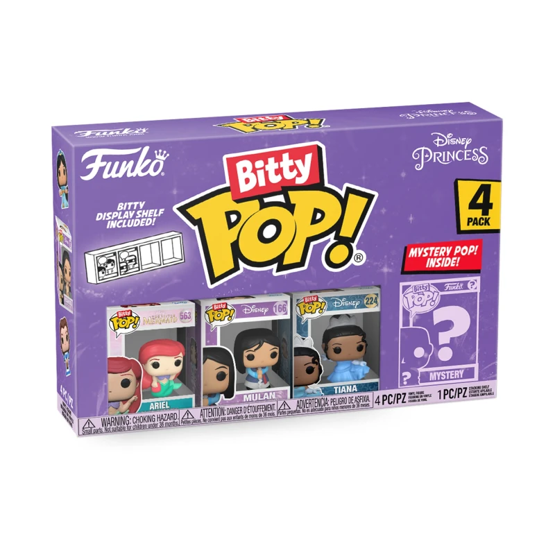 Image of Funko Bitty Pop: Disney Princesses Ariel 4 Pack Multi unisex