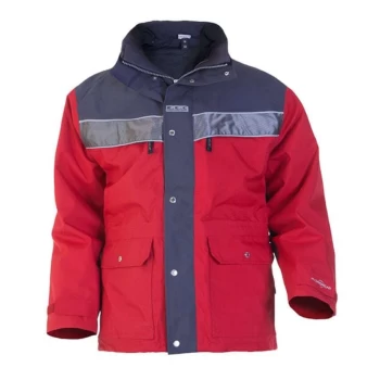 image of Kiel SNS Waterproof Parka Red/Grey - Size L