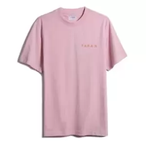Image of Farah Jeff Short Sleeve T-Shirt Mens - Pink